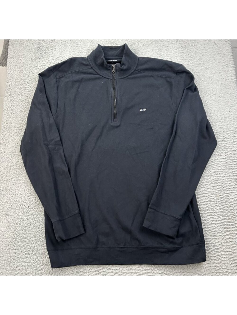 Vineyard Vines Broadfield Dark Navy Pullover Half Zip Mens Size XL Sweater